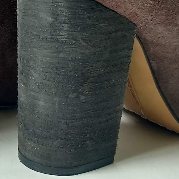 Vince Camuto Slouch Grey Suede Leather Boots 7 - Picture 9 of 14